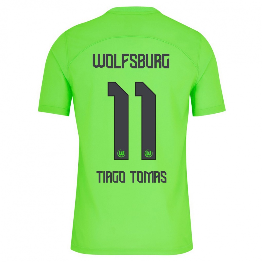 Moteriškas Tiago Tomás #11 Žalias Namų Marškinėliai 2023/24 T-Shirt