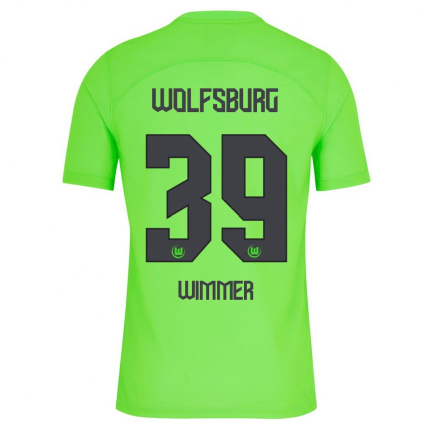 Moteriškas Patrick Wimmer #39 Žalias Namų Marškinėliai 2023/24 T-Shirt