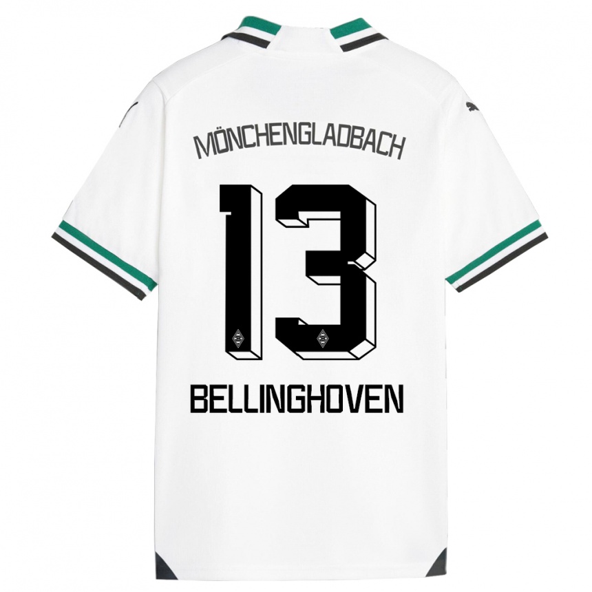 Moteriškas Christina Bellinghoven #13 Balta Žalia Namų Marškinėliai 2023/24 T-Shirt