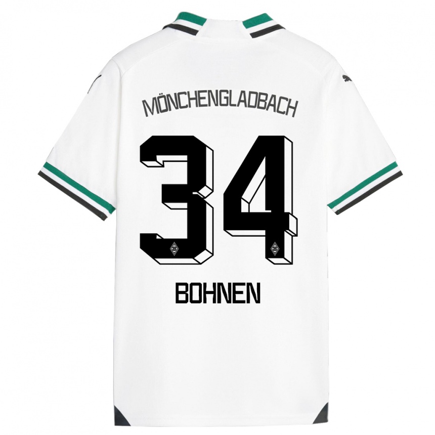 Moteriškas Bohnen #34 Balta Žalia Namų Marškinėliai 2023/24 T-Shirt