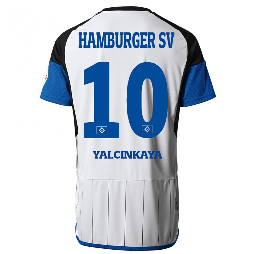 Moteriškas Bilal Yalcinkaya #10 Baltas Namų Marškinėliai 2023/24 T-Shirt