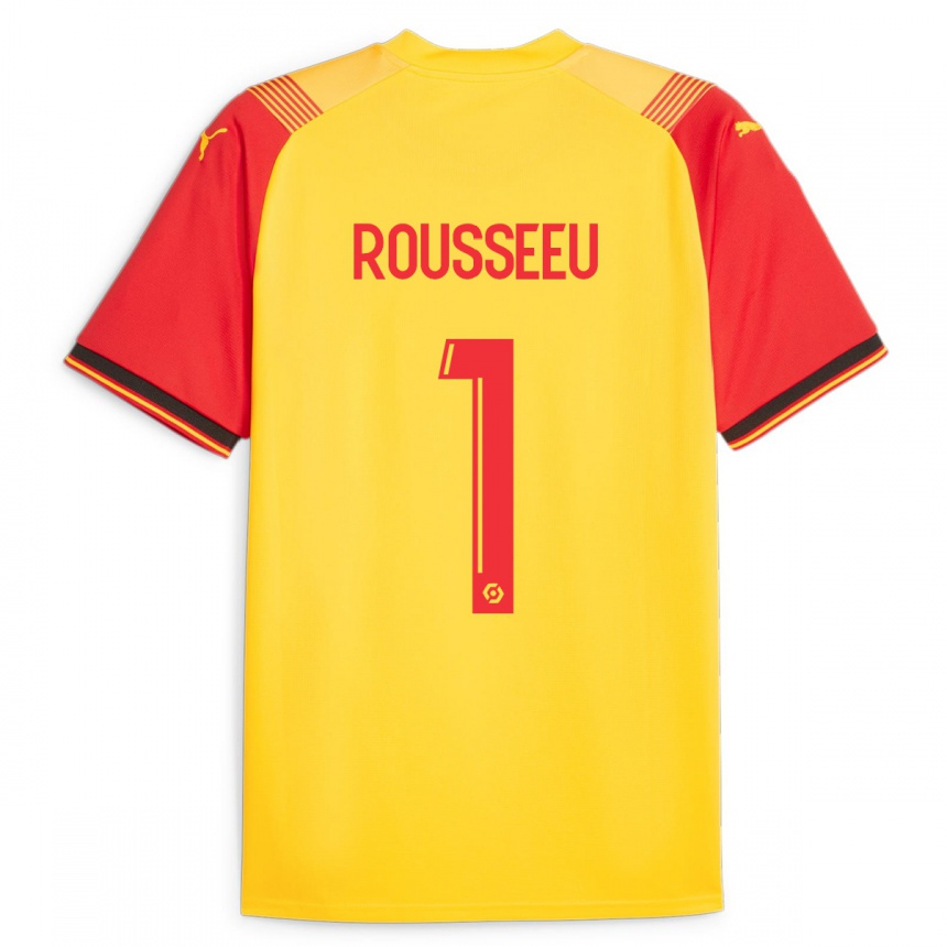 Moteriškas Justine Rousseeu #1 Geltona Namų Marškinėliai 2023/24 T-Shirt