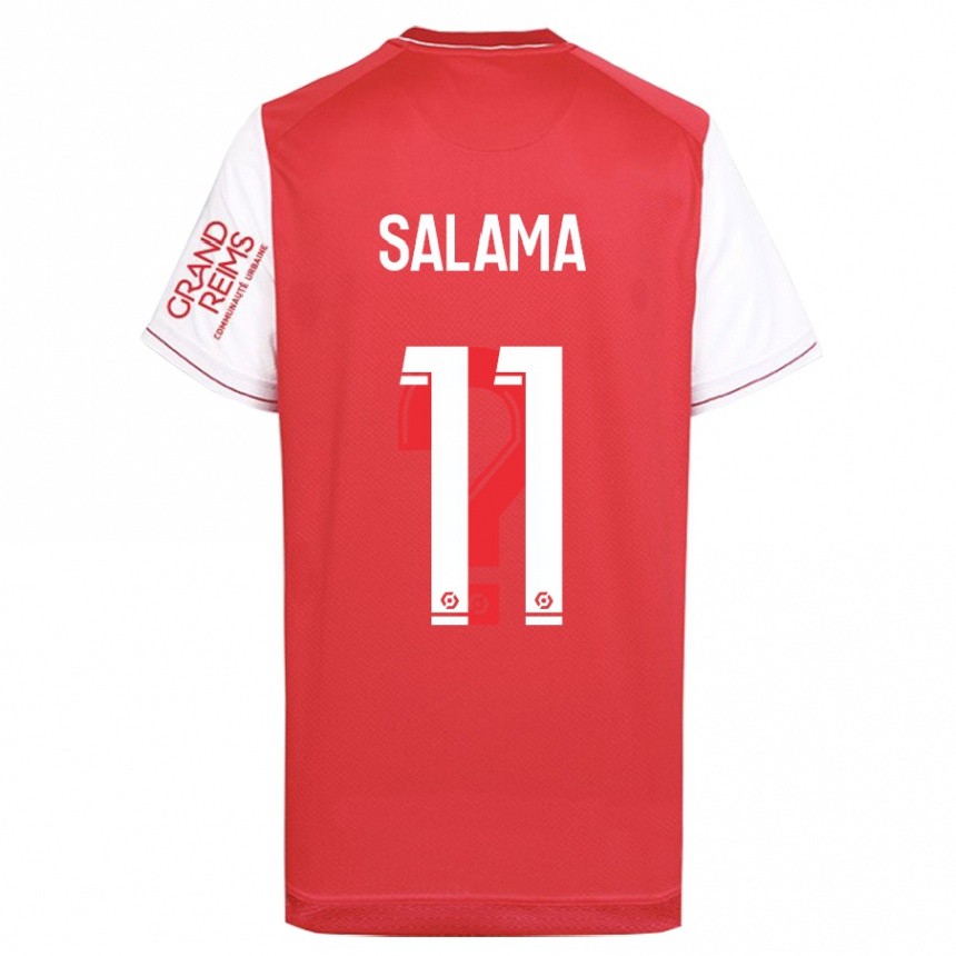 Moteriškas Amine Salama #11 Raudona Namų Marškinėliai 2023/24 T-Shirt