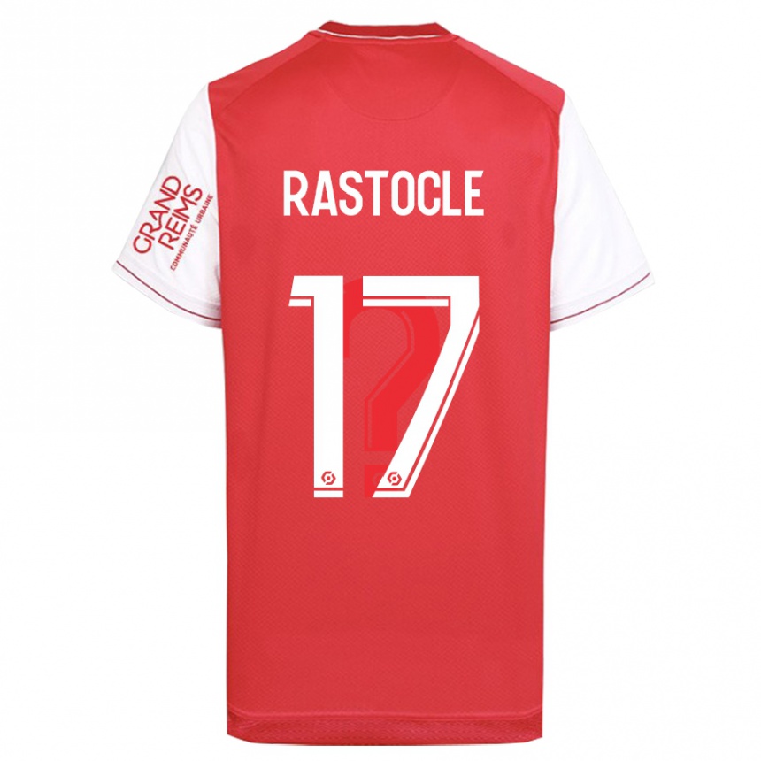 Moteriškas Jade Rastocle #17 Raudona Namų Marškinėliai 2023/24 T-Shirt