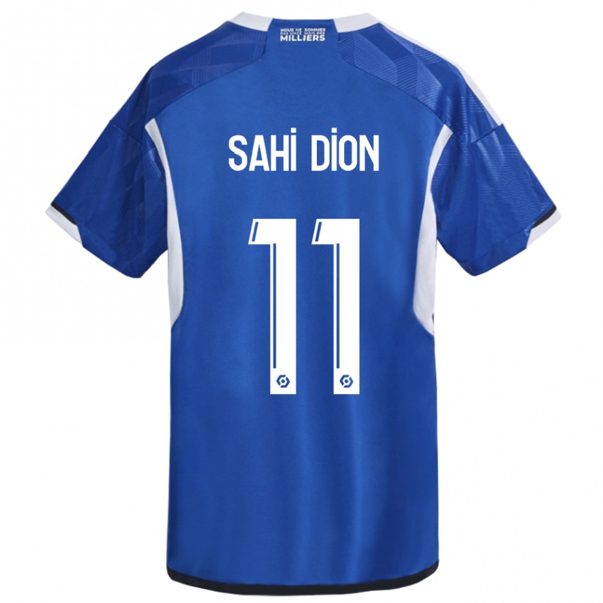 Moteriškas Moïse Sahi Dion #11 Mėlyna Namų Marškinėliai 2023/24 T-Shirt