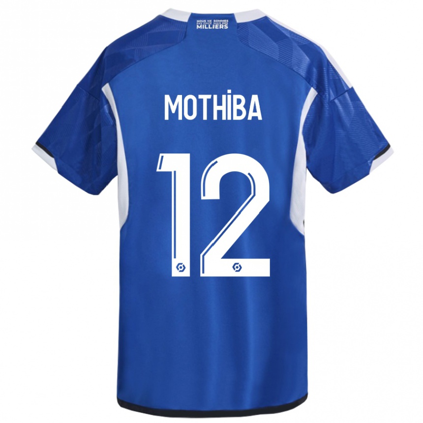 Moteriškas Lebo Mothiba #12 Mėlyna Namų Marškinėliai 2023/24 T-Shirt