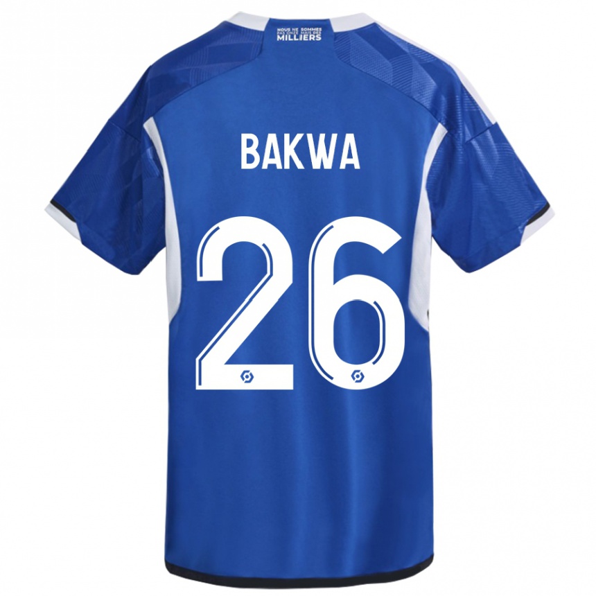 Moteriškas Dilane Bakwa #26 Mėlyna Namų Marškinėliai 2023/24 T-Shirt