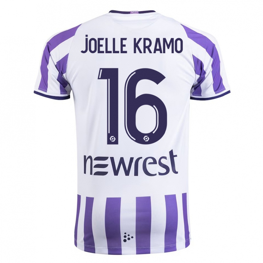 Moteriškas Marie Joelle Kramo #16 Baltas Namų Marškinėliai 2023/24 T-Shirt