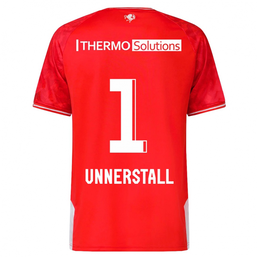 Moteriškas Lars Unnerstall #1 Raudona Namų Marškinėliai 2023/24 T-Shirt