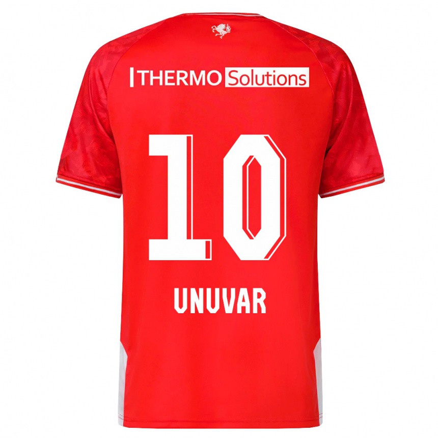 Moteriškas Naci Ünüvar #10 Raudona Namų Marškinėliai 2023/24 T-Shirt