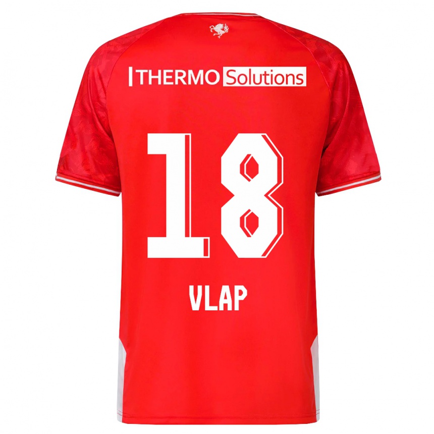 Moteriškas Michel Vlap #18 Raudona Namų Marškinėliai 2023/24 T-Shirt