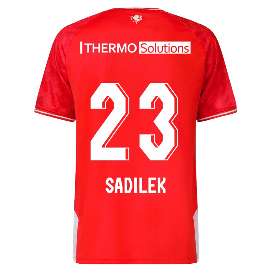 Moteriškas Michal Sadilek #23 Raudona Namų Marškinėliai 2023/24 T-Shirt