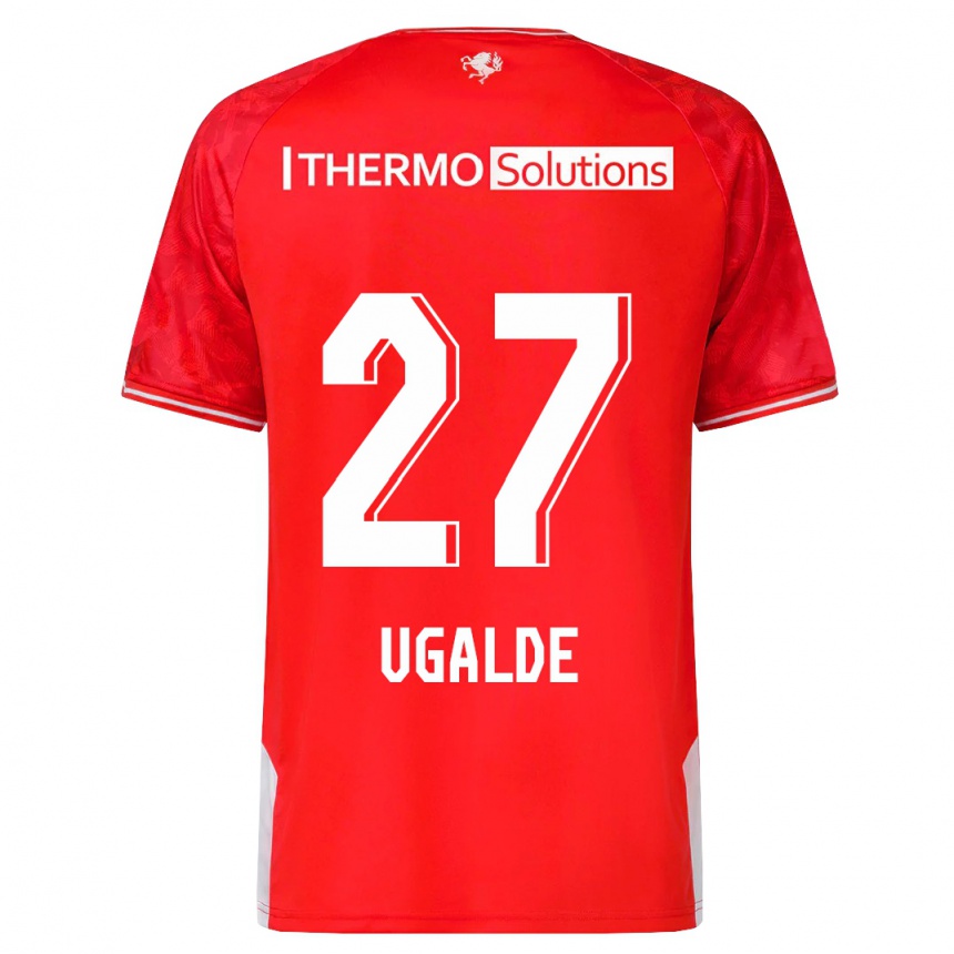 Moteriškas Manfred Ugalde #27 Raudona Namų Marškinėliai 2023/24 T-Shirt