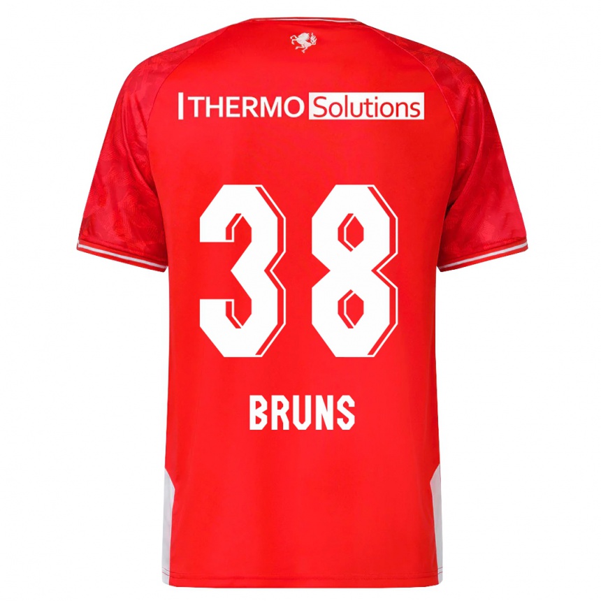 Moteriškas Max Bruns #38 Raudona Namų Marškinėliai 2023/24 T-Shirt