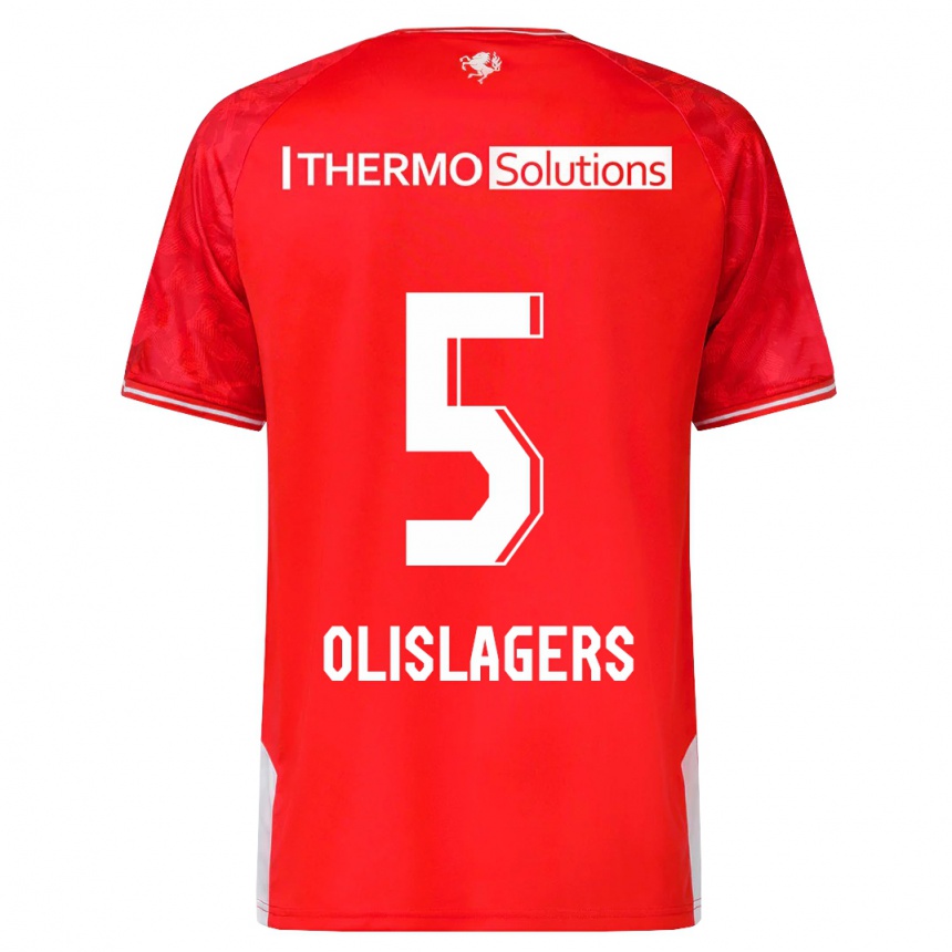Moteriškas Marisa Olislagers #5 Raudona Namų Marškinėliai 2023/24 T-Shirt