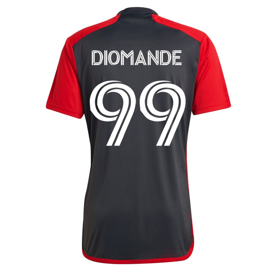 Moteriškas Adama Diomande #99 Pilka Namų Marškinėliai 2023/24 T-Shirt