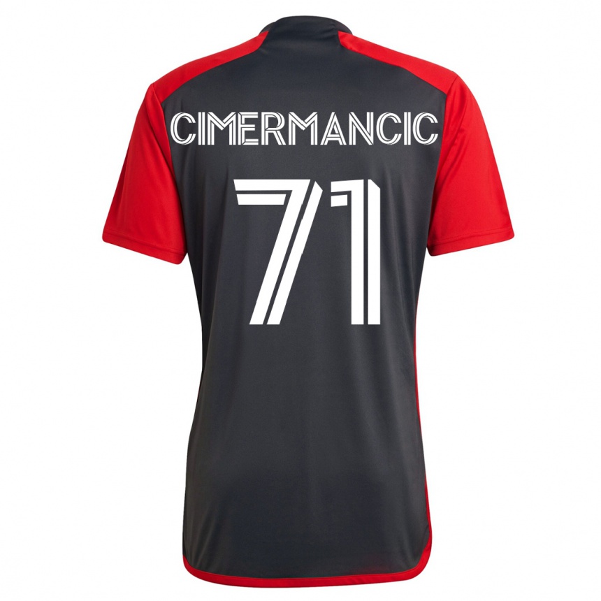 Moteriškas Markus Cimermancic #71 Pilka Namų Marškinėliai 2023/24 T-Shirt