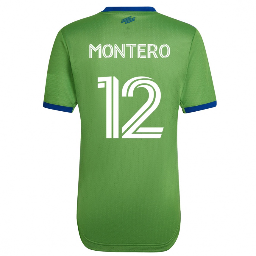 Moteriškas Fredy Montero #12 Žalias Namų Marškinėliai 2023/24 T-Shirt