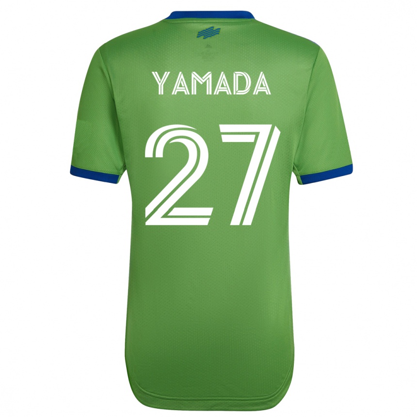 Moteriškas Hikari Yamada #27 Žalias Namų Marškinėliai 2023/24 T-Shirt