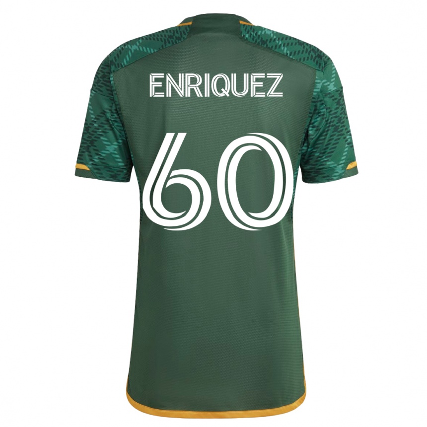 Moteriškas Victor Enriquez #60 Žalias Namų Marškinėliai 2023/24 T-Shirt