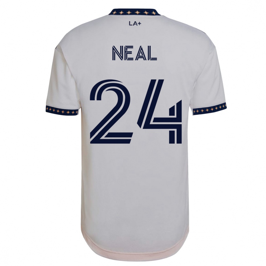 Moteriškas Jalen Neal #24 Baltas Namų Marškinėliai 2023/24 T-Shirt