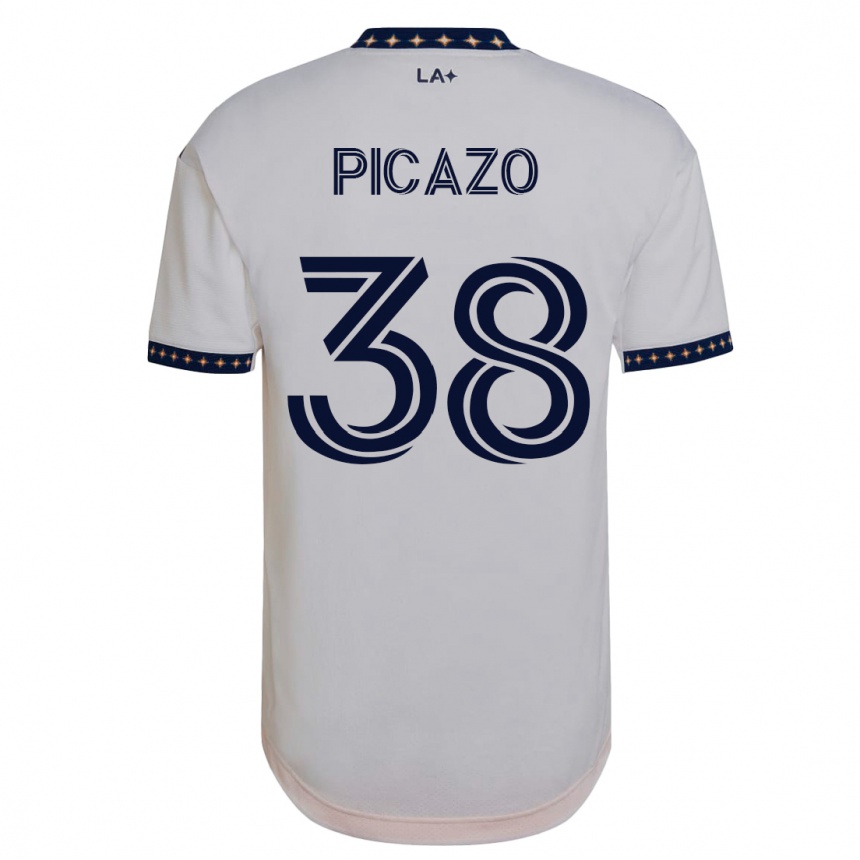 Moteriškas Axel Picazo #38 Baltas Namų Marškinėliai 2023/24 T-Shirt