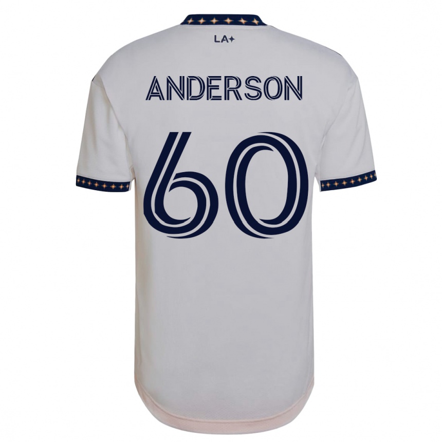 Moteriškas Nolan Anderson #60 Baltas Namų Marškinėliai 2023/24 T-Shirt