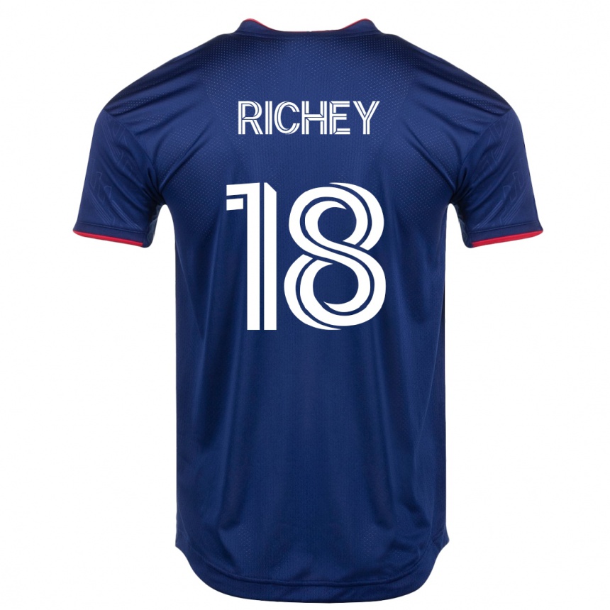 Moteriškas Spencer Richey #18 Karinis Jūrų Laivynas Namų Marškinėliai 2023/24 T-Shirt
