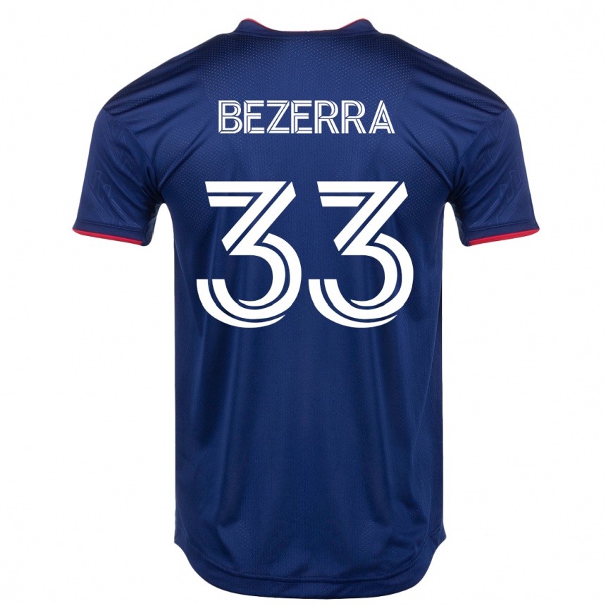 Moteriškas Victor Bezerra #33 Karinis Jūrų Laivynas Namų Marškinėliai 2023/24 T-Shirt