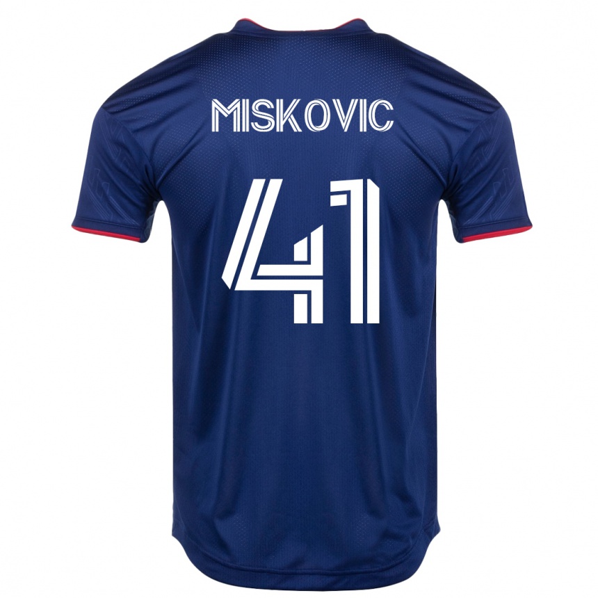 Moteriškas Mihajlo Miskovic #41 Karinis Jūrų Laivynas Namų Marškinėliai 2023/24 T-Shirt