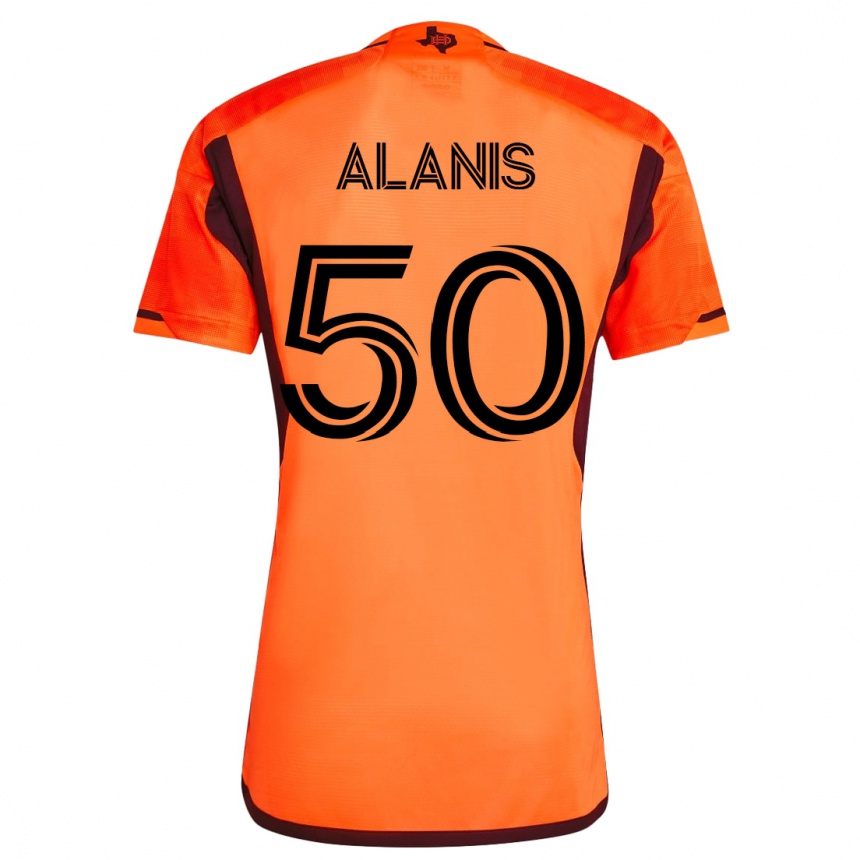 Moteriškas Brian Alanis #50 Oranžinė Namų Marškinėliai 2023/24 T-Shirt