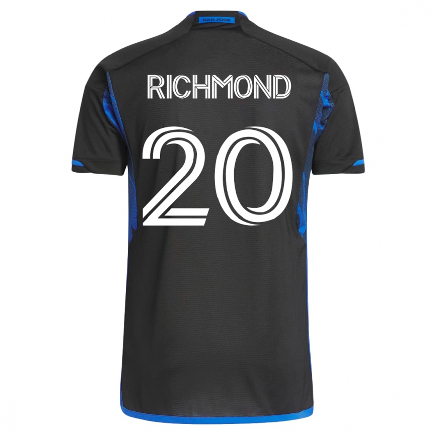 Moteriškas Will Richmond #20 Mėlyna Juoda Namų Marškinėliai 2023/24 T-Shirt