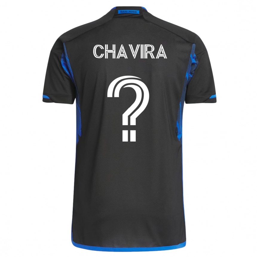 Moteriškas Scott Chavira #0 Mėlyna Juoda Namų Marškinėliai 2023/24 T-Shirt