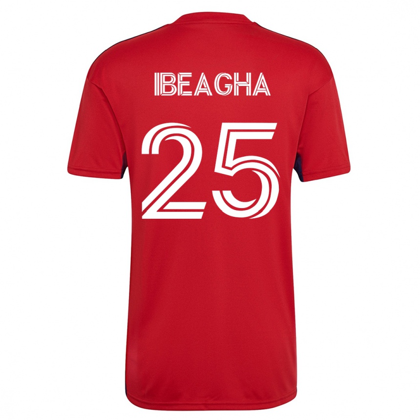 Moteriškas Sebastien Ibeagha #25 Raudona Namų Marškinėliai 2023/24 T-Shirt