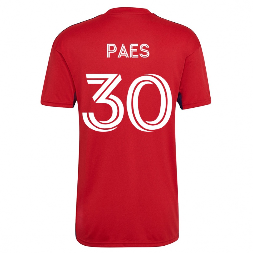 Moteriškas Maarten Paes #30 Raudona Namų Marškinėliai 2023/24 T-Shirt