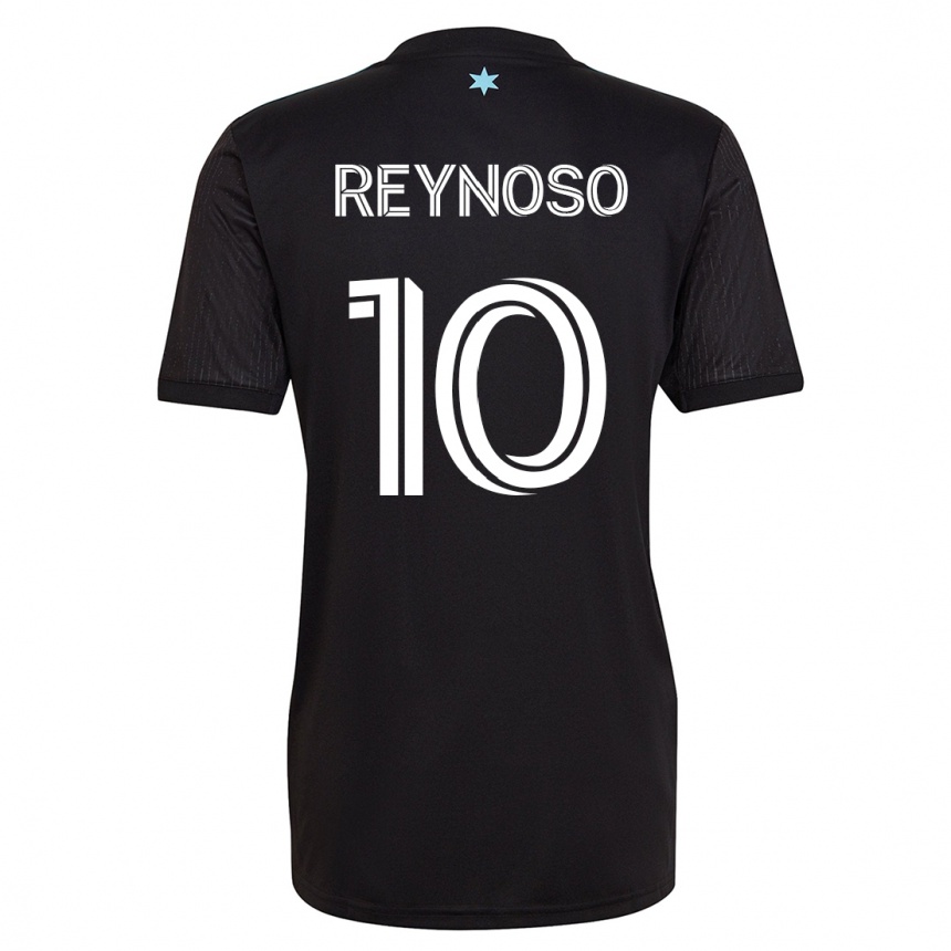 Moteriškas Emanuel Reynoso #10 Juoda Namų Marškinėliai 2023/24 T-Shirt