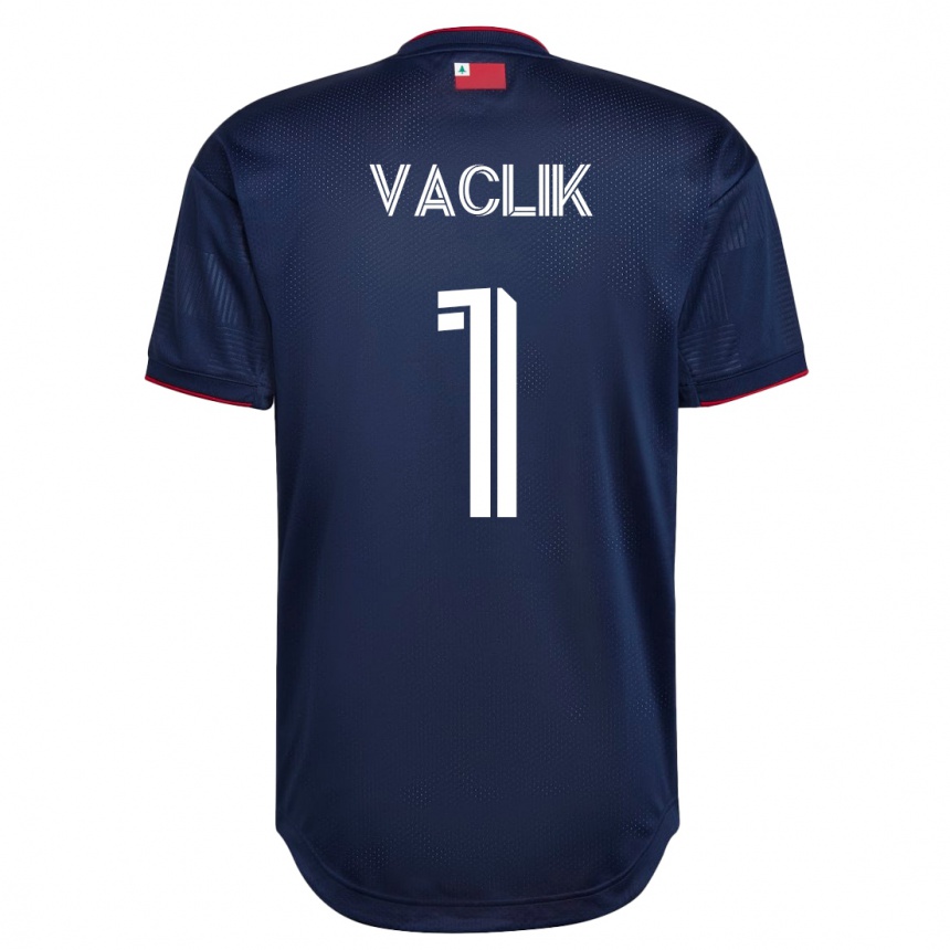 Moteriškas Tomas Vaclik #1 Karinis Jūrų Laivynas Namų Marškinėliai 2023/24 T-Shirt