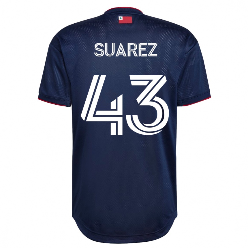 Moteriškas Santiago Suárez #43 Karinis Jūrų Laivynas Namų Marškinėliai 2023/24 T-Shirt