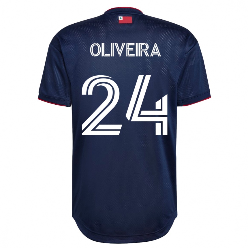 Moteriškas Cristiano Oliveira #24 Karinis Jūrų Laivynas Namų Marškinėliai 2023/24 T-Shirt