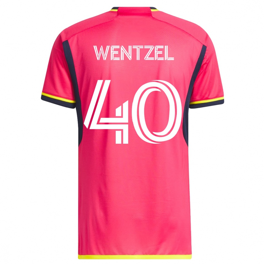 Moteriškas Michael Wentzel #40 Rožinis Namų Marškinėliai 2023/24 T-Shirt