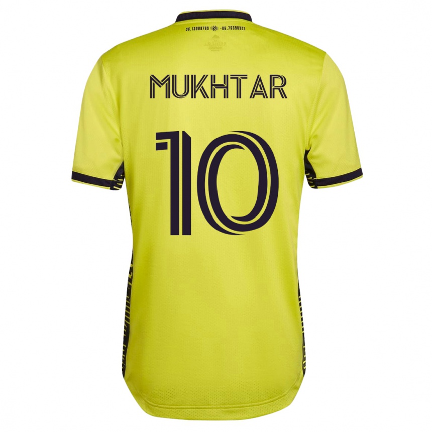 Moteriškas Hany Mukhtar #10 Geltona Namų Marškinėliai 2023/24 T-Shirt