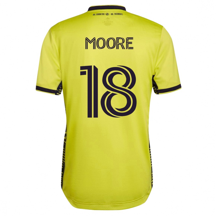 Moteriškas Shaq Moore #18 Geltona Namų Marškinėliai 2023/24 T-Shirt