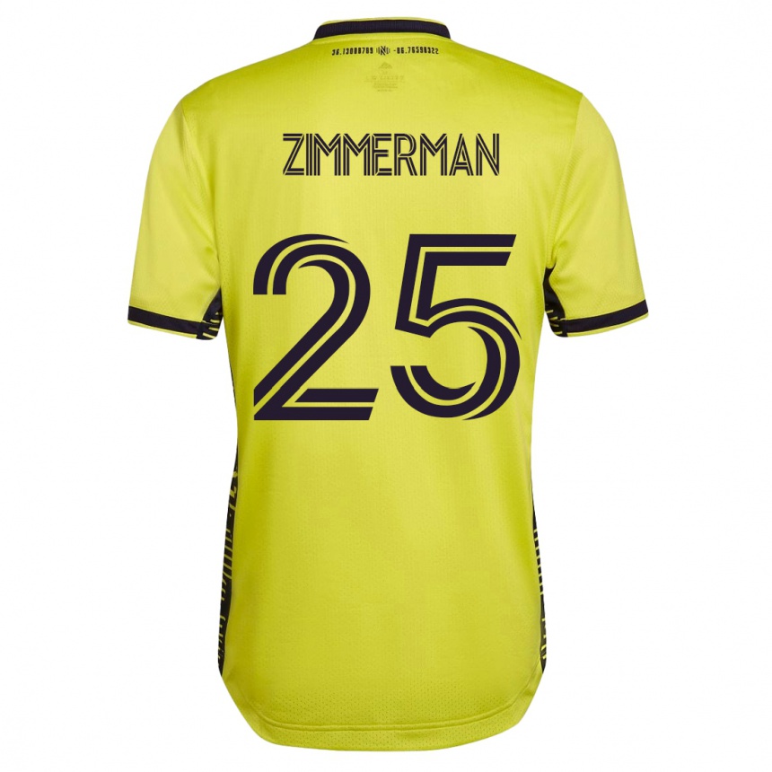 Moteriškas Walker Zimmerman #25 Geltona Namų Marškinėliai 2023/24 T-Shirt