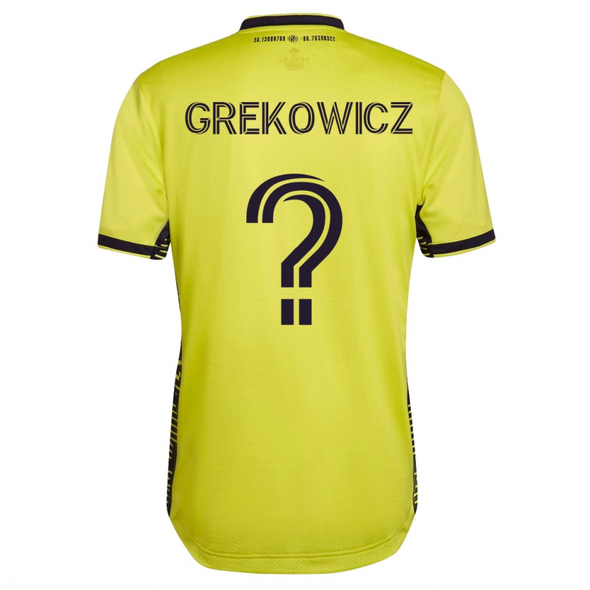 Moteriškas Jacob Grekowicz #0 Geltona Namų Marškinėliai 2023/24 T-Shirt