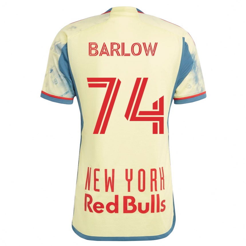 Moteriškas Tom Barlow #74 Geltona Namų Marškinėliai 2023/24 T-Shirt