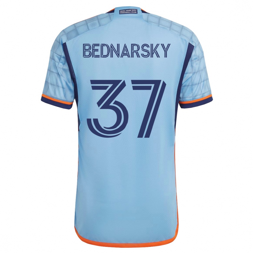 Moteriškas Stevo Bednarsky #37 Mėlyna Namų Marškinėliai 2023/24 T-Shirt