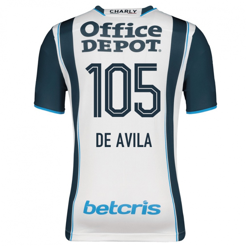 Moteriškas José De Ávila #105 Karinis Jūrų Laivynas Namų Marškinėliai 2023/24 T-Shirt