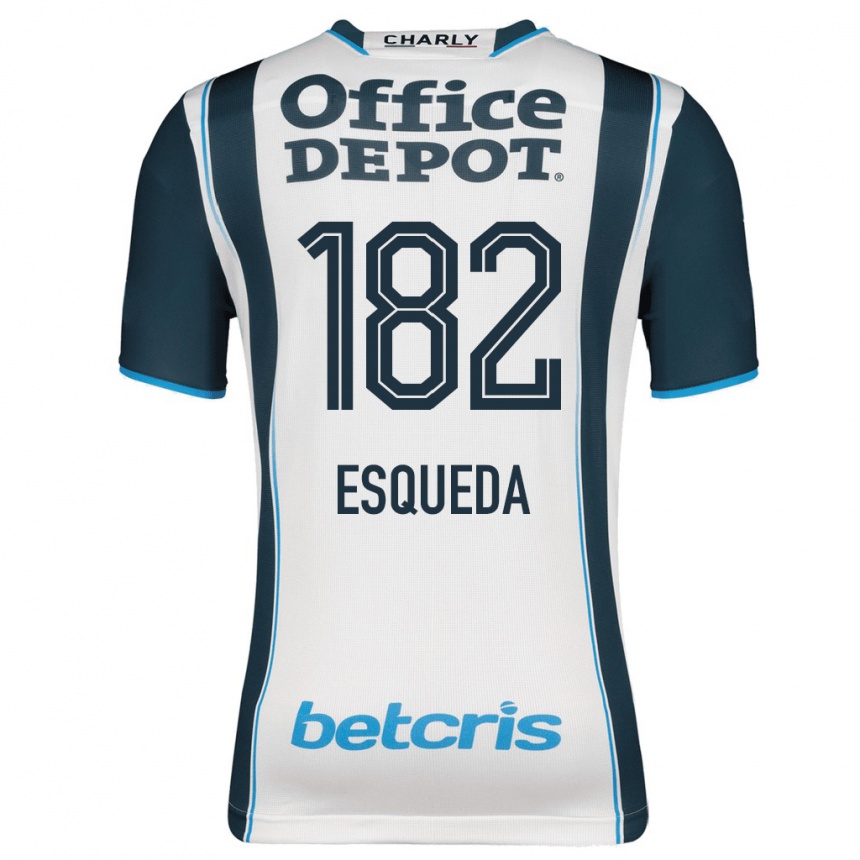 Moteriškas Diego Esqueda #182 Karinis Jūrų Laivynas Namų Marškinėliai 2023/24 T-Shirt