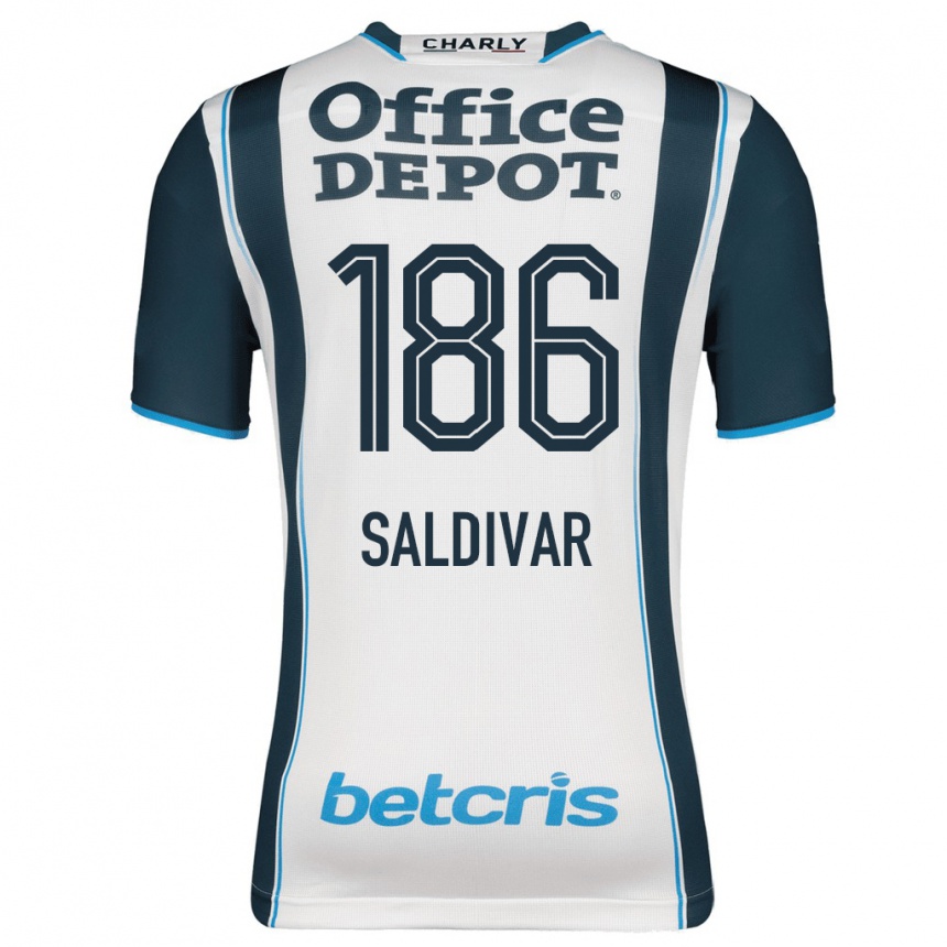 Moteriškas José Saldívar #186 Karinis Jūrų Laivynas Namų Marškinėliai 2023/24 T-Shirt