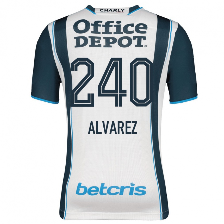 Moteriškas Gael Álvarez #240 Karinis Jūrų Laivynas Namų Marškinėliai 2023/24 T-Shirt